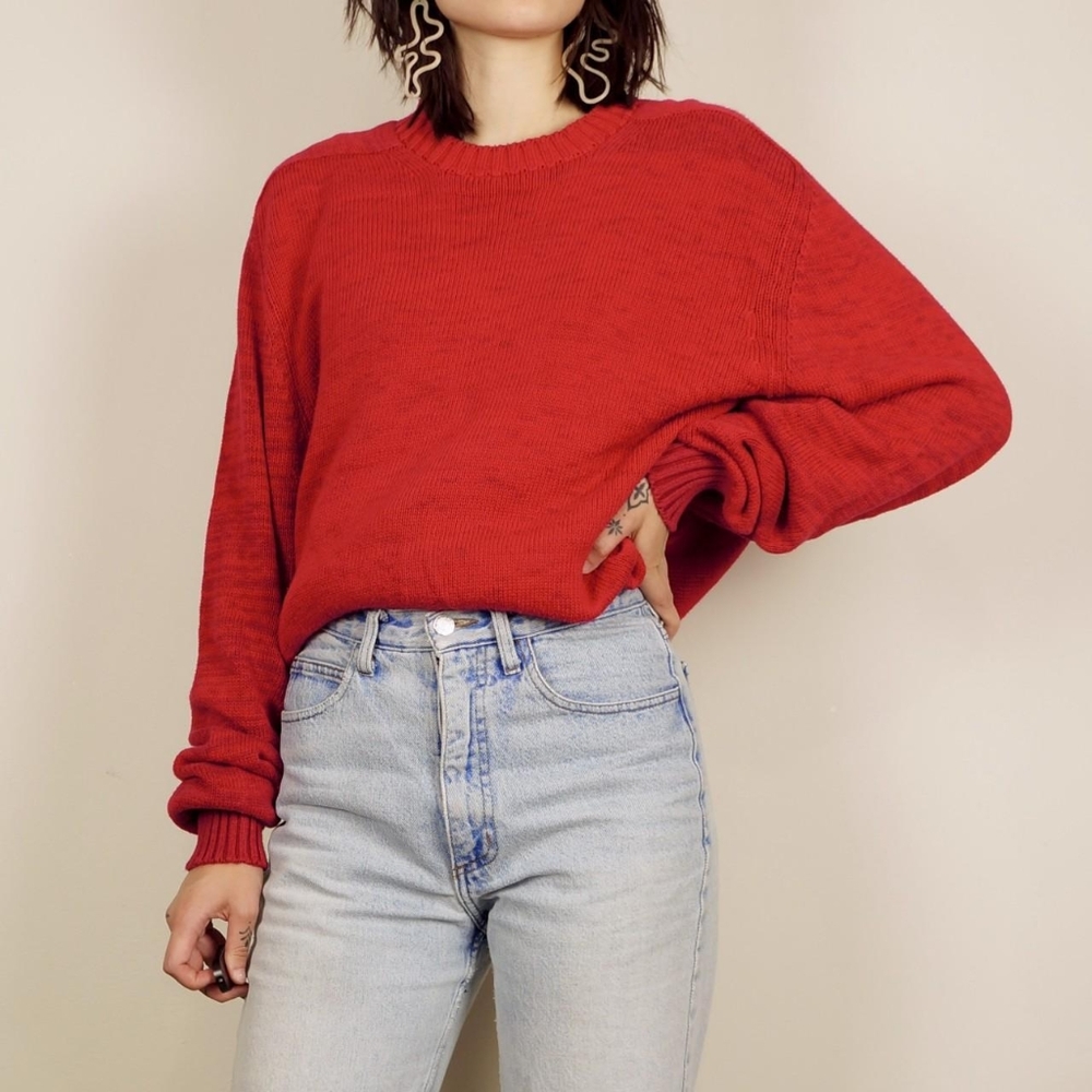 Vtg red Scottish sweater